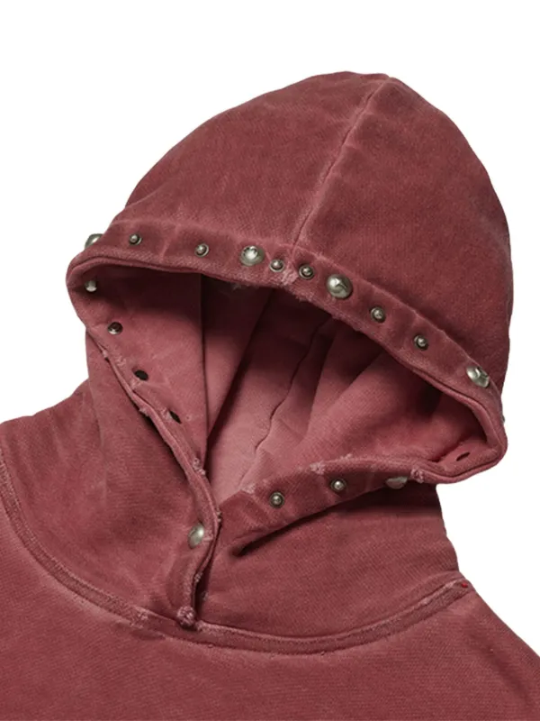 THUG CLUB Peace Stud Hoodie | Red | FARFETCH GE