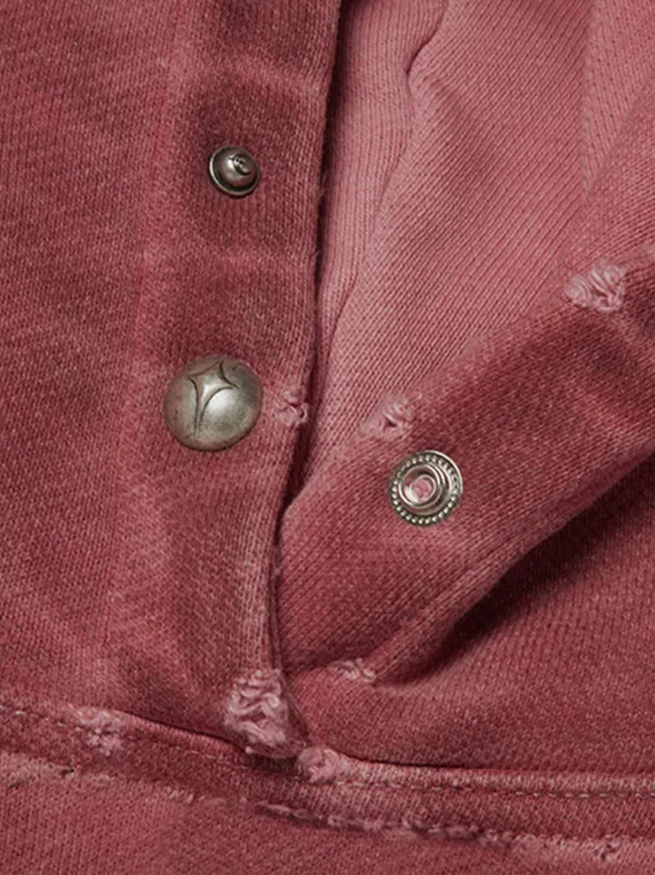 THUG CLUB Peace Stud Hoodie | Red | FARFETCH