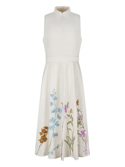 Shanghai Tang Midikleid mit Stickerei