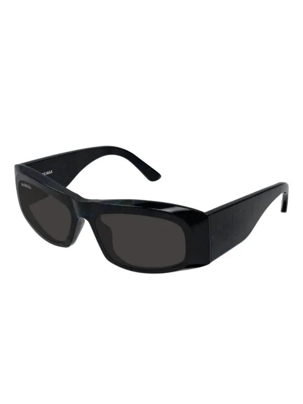 Balenciaga Eyewear angular-frame Sunglasses | Black 