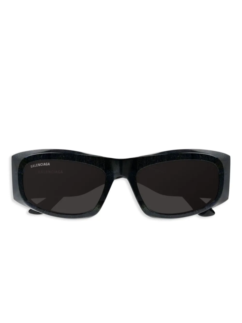 Balenciaga Eyewear Zonnebril met hoekig montuur Zwart