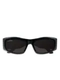 Balenciaga Eyewear angular-frame sunglasses - Black