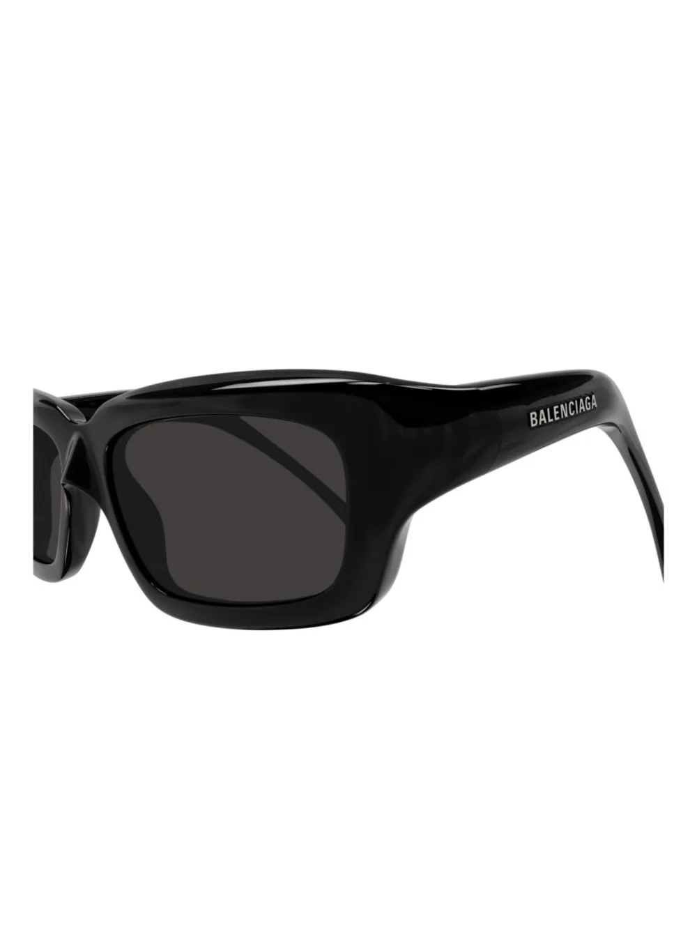 Balenciaga Eyewear Zonnebril met hoekig montuur Zwart