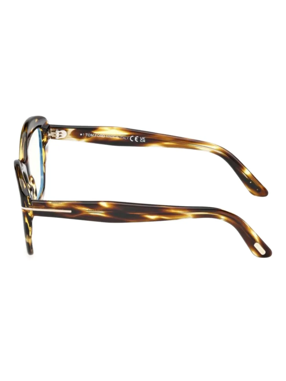TOM FORD Eyewear tortoiseshell rectangle-frame glasses Bruin