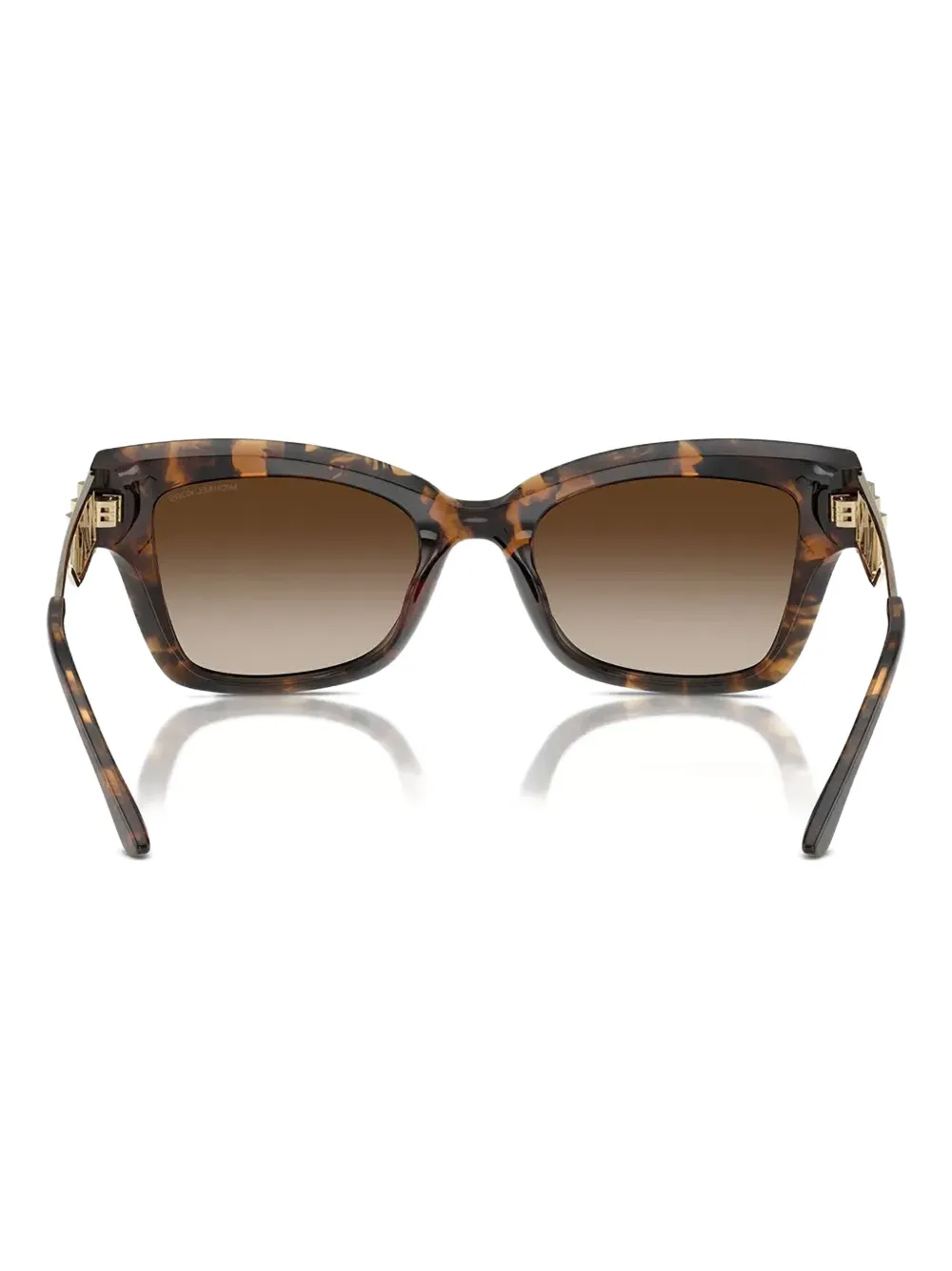 Michael Kors Zonnebril met cat-eye montuur en schildpadschild design Bruin