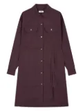 STUDIO TOMBOY utility shirtdress - Red