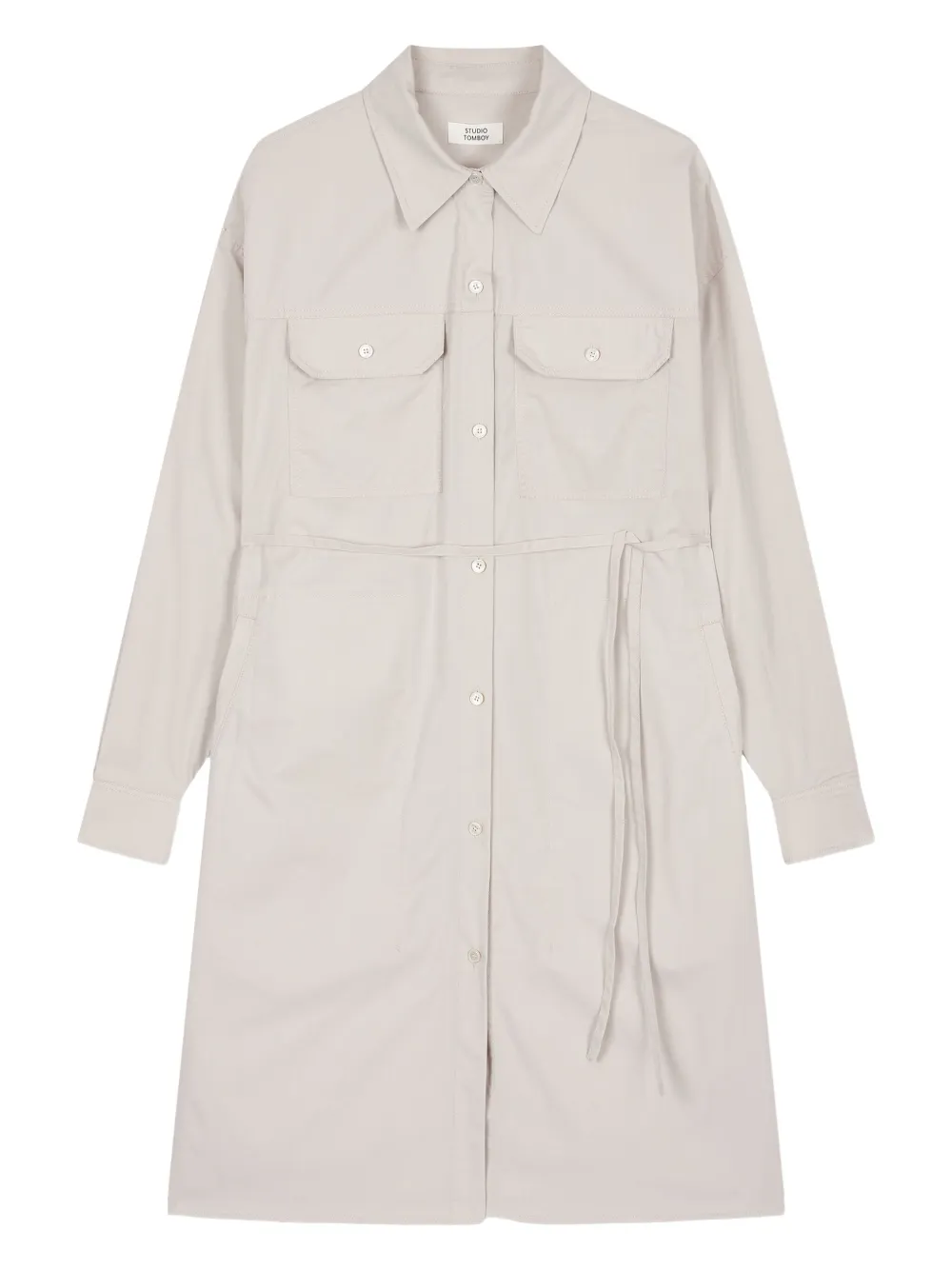 STUDIO TOMBOY vestido camisero utility | gris | Image 1