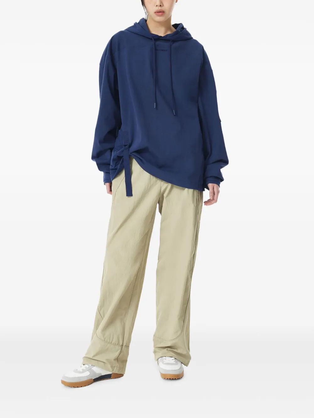 STUDIO TOMBOY Broek met trekkoord - Groen