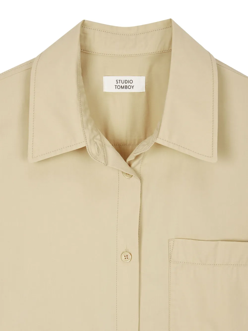 STUDIO TOMBOY Button-up blousejurk Beige