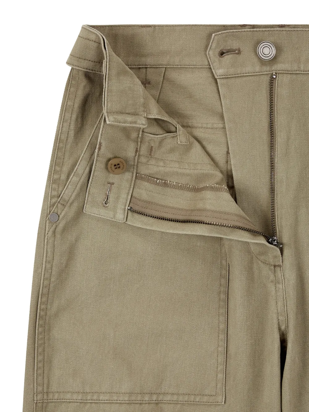 STUDIO TOMBOY Broek met cargo zak Beige