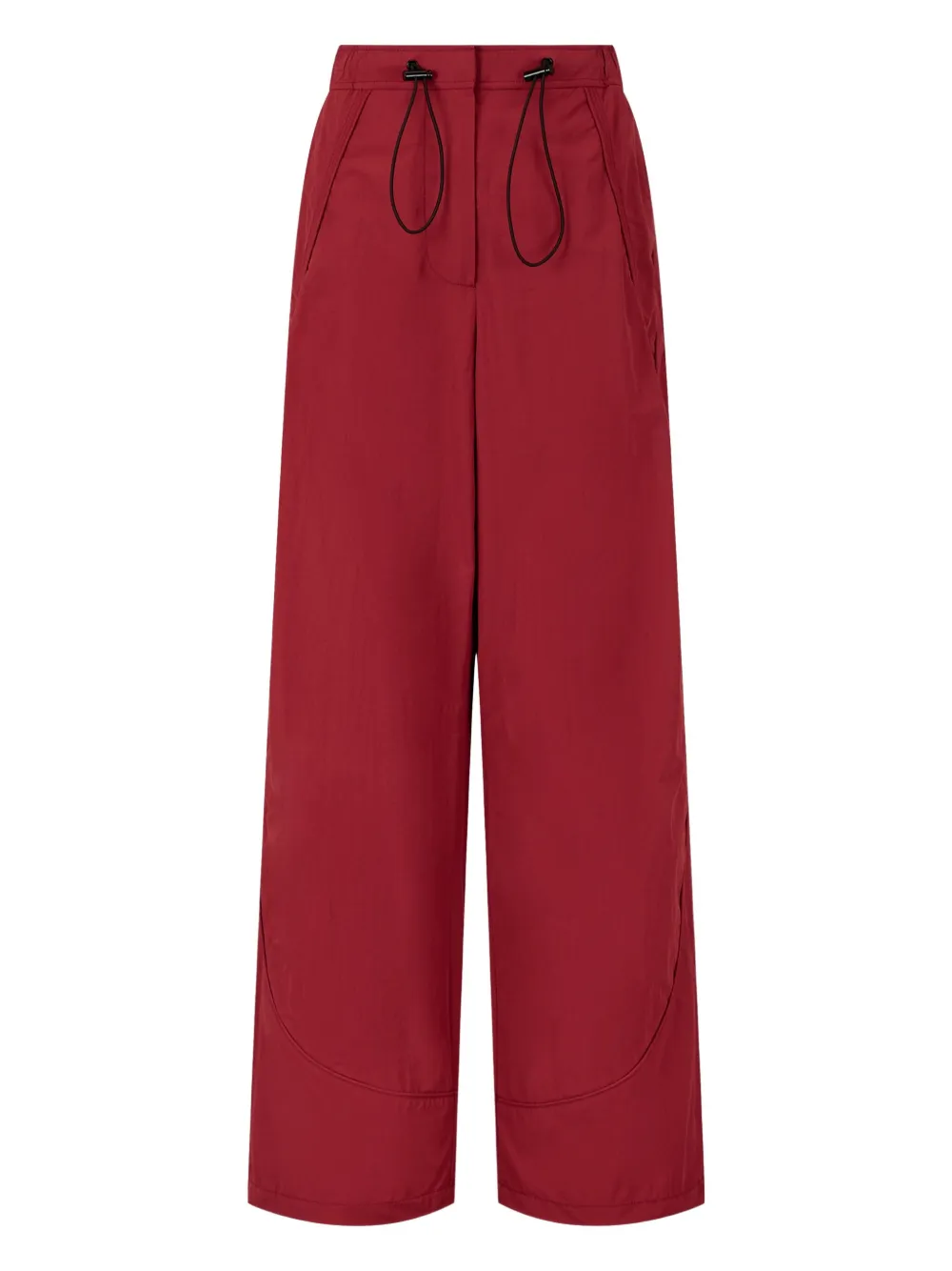 TOMBOY Pantaloni a gamba ampia con coulisse - Rosso