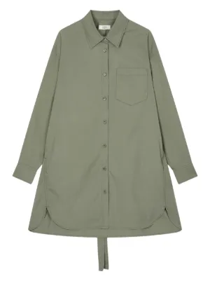 calvin klein green dress long sleeve Calvin Klein Jeans long-sleeve Shirt Dress | Green