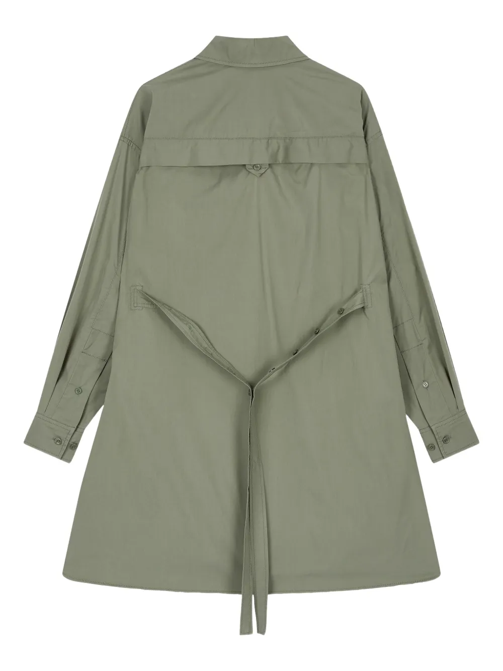 STUDIO TOMBOY Blousejurk met opgestikte zak - Groen