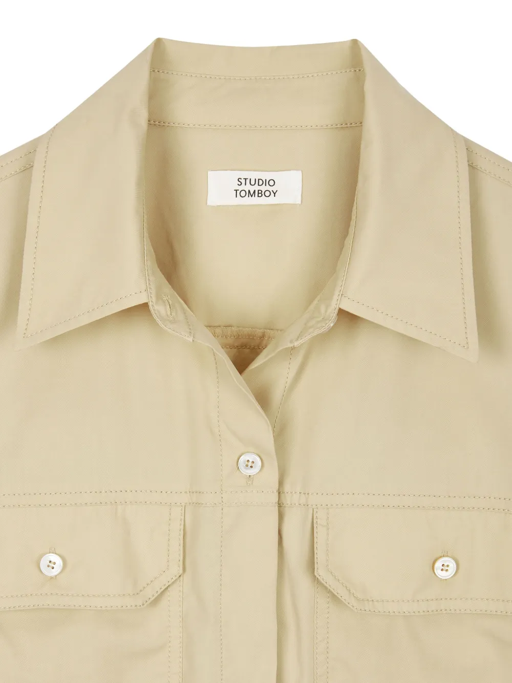 STUDIO TOMBOY Button-up blousejurk Beige
