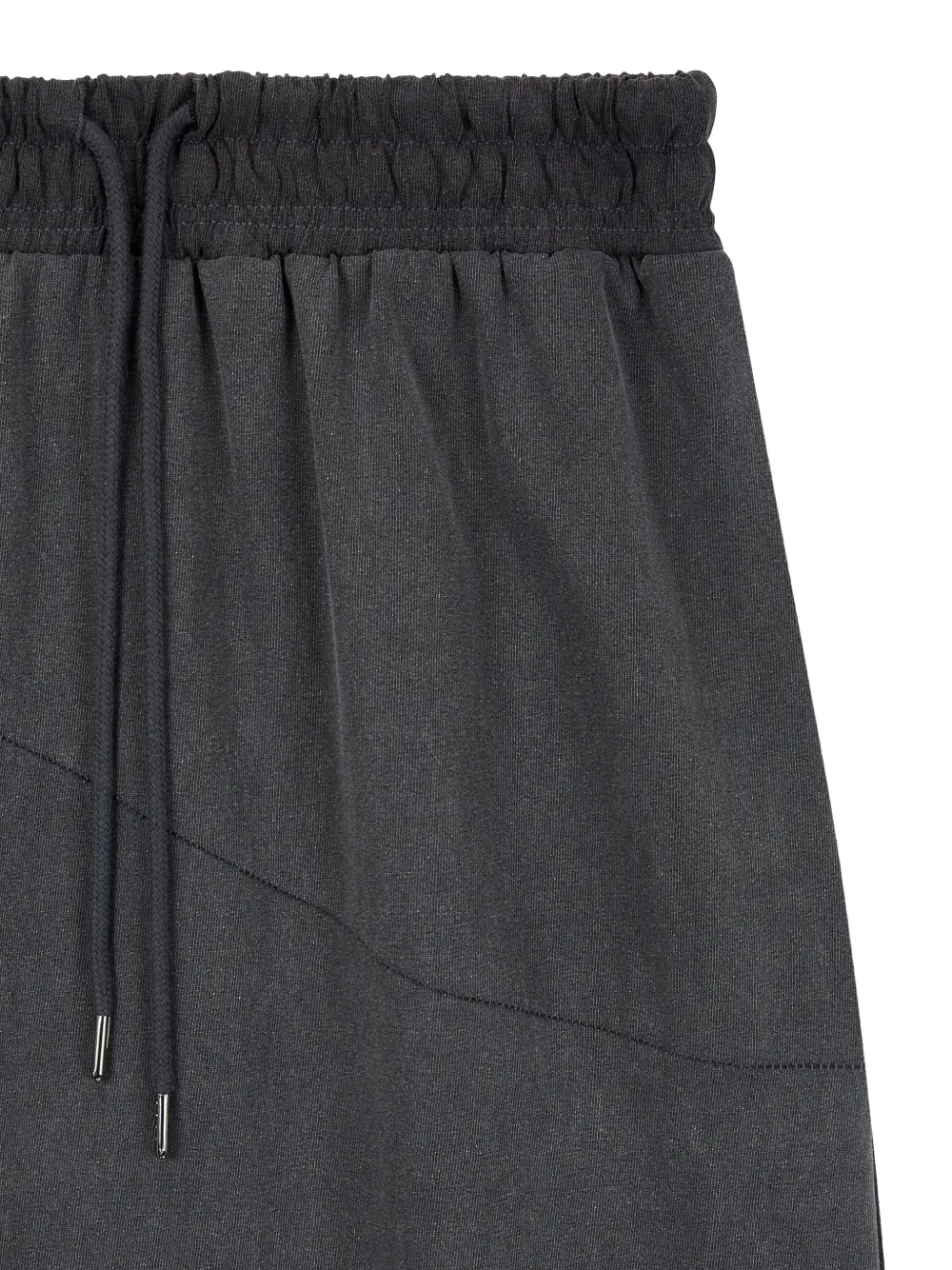 Studio Tomboy Waveline Drawstring Midi Skirt In Gray