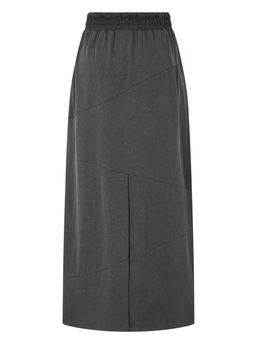 Studio Tomboy Waveline Drawstring Midi Skirt In Gray