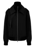 STUDIO TOMBOY zip-front bomber jacket - Black