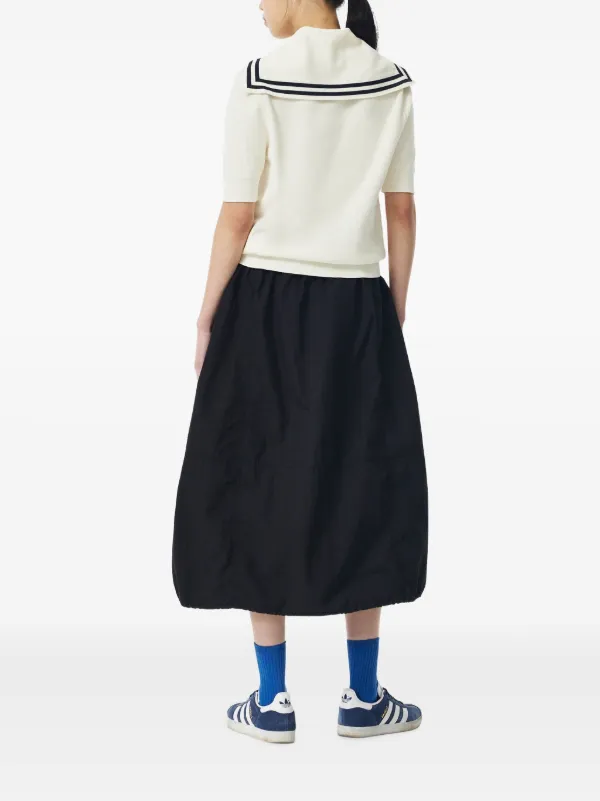 Luan/sailor collar knit/ノースリーブカットソー/FREE/コットン/NVY/LU-KT1001// sailor collar knit