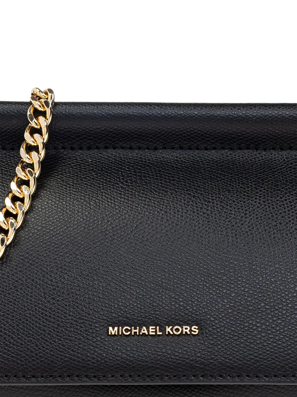 Michael Kors Carmine medium schoudertas met kettingdetail Zwart