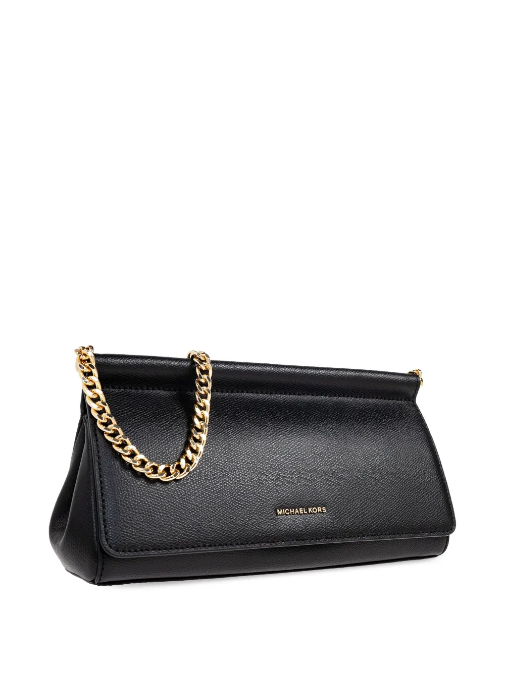 Michael Kors Carmine medium schoudertas met kettingdetail Zwart
