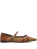 Max Mara woven ballerina shoes - Brown