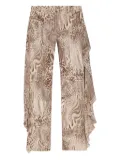 Blumarine printed jeans - Brown
