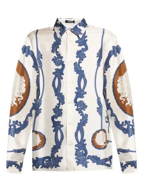 Versace camisa con estampado Medusa Cameo