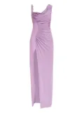 Versace Medusa '95 draped midi dress - Purple