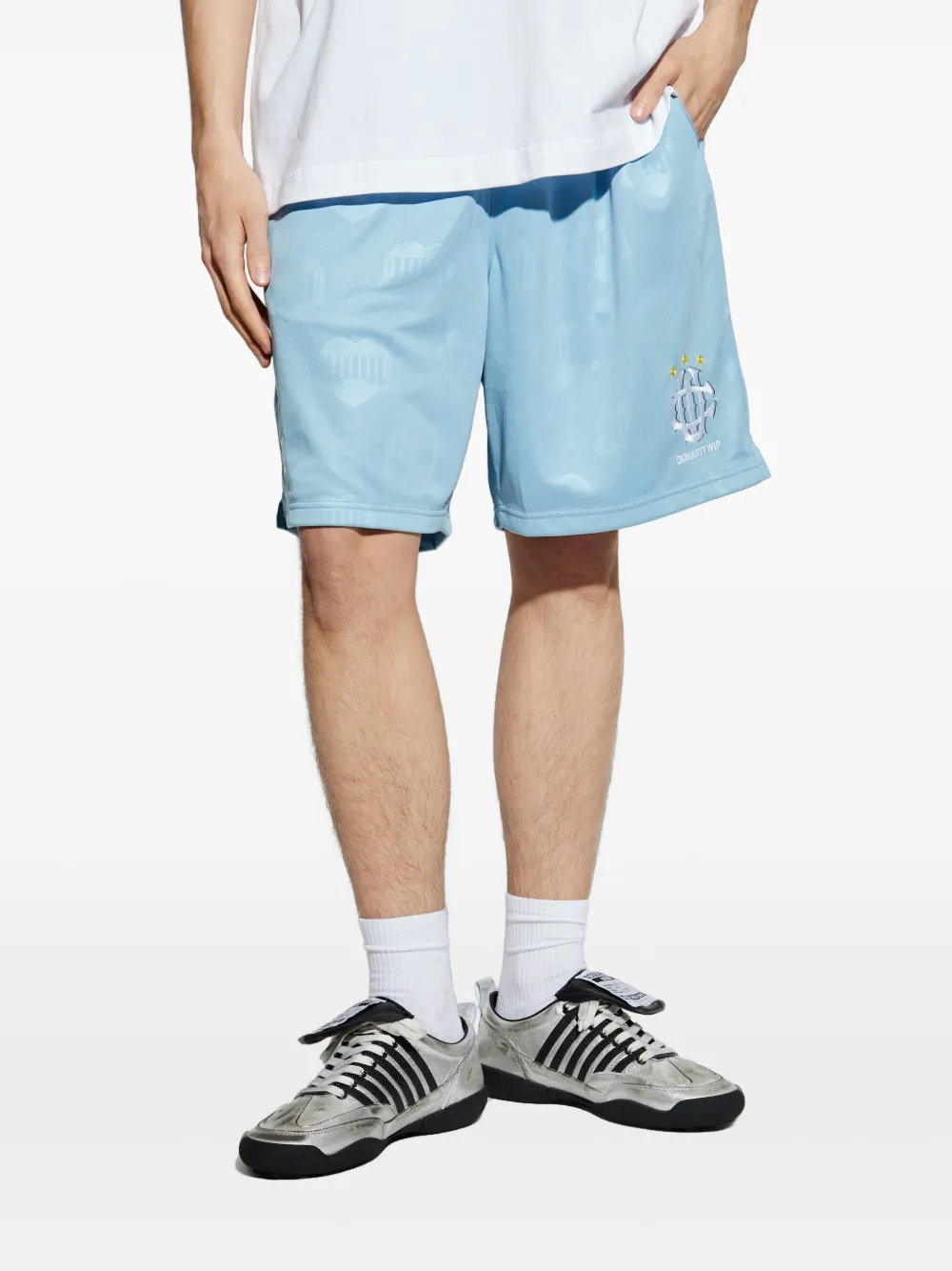 CARHARTT LOGO-EMBROIDERED SHORTS