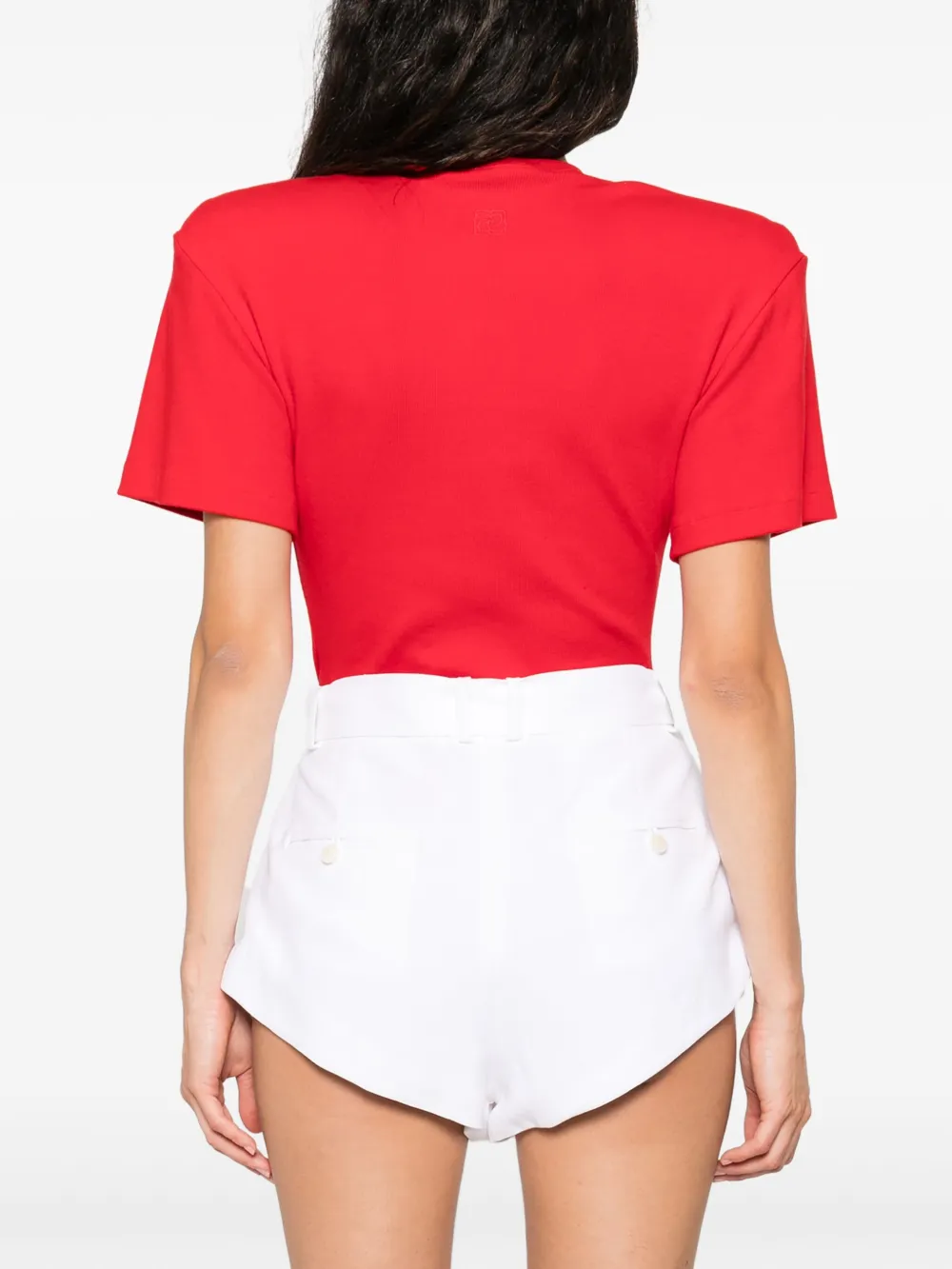 MAGDA BUTRYM RIBBED SHORT-SLEEVE BODYSUIT 