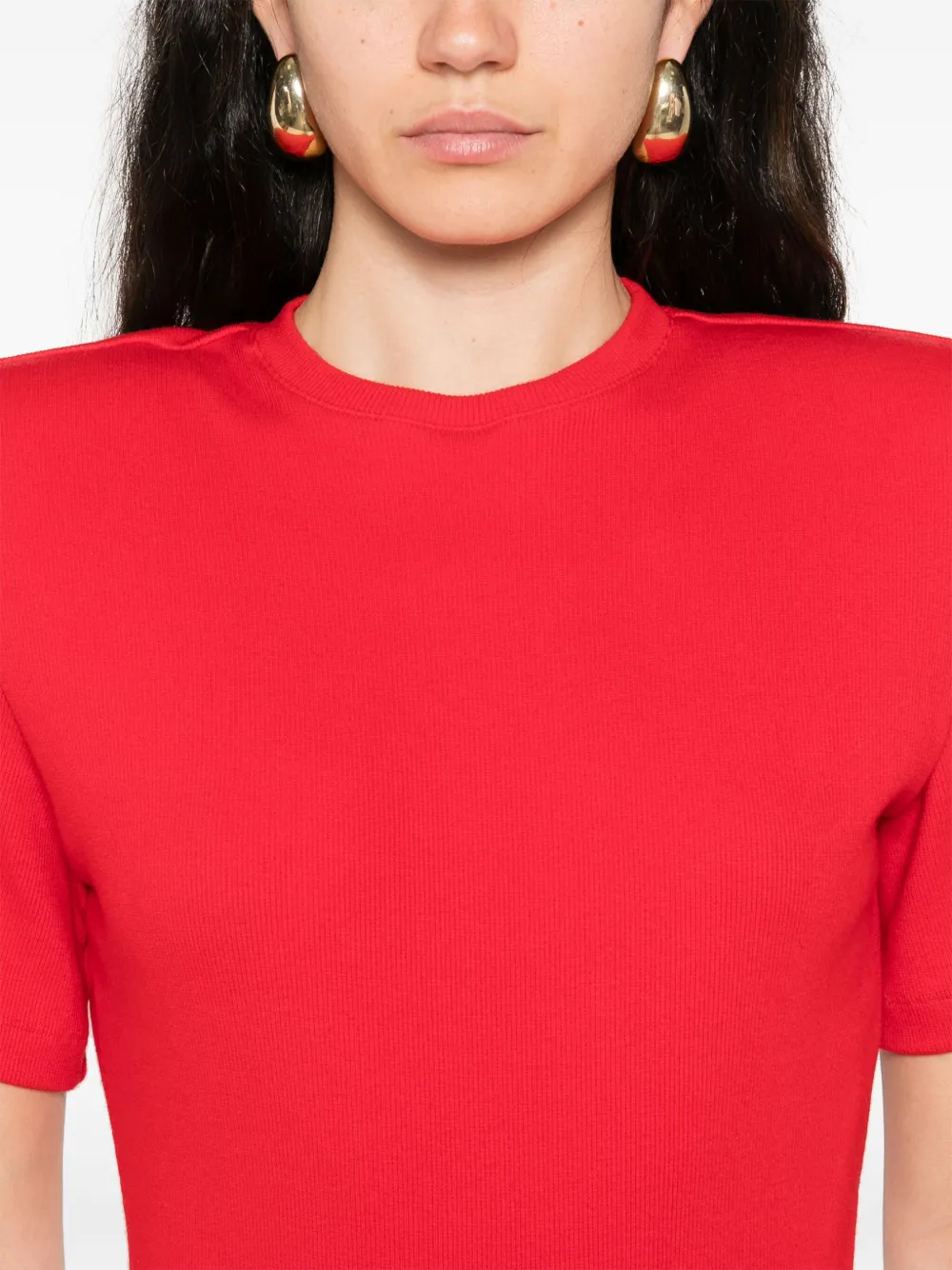 MAGDA BUTRYM RIBBED SHORT-SLEEVE BODYSUIT 