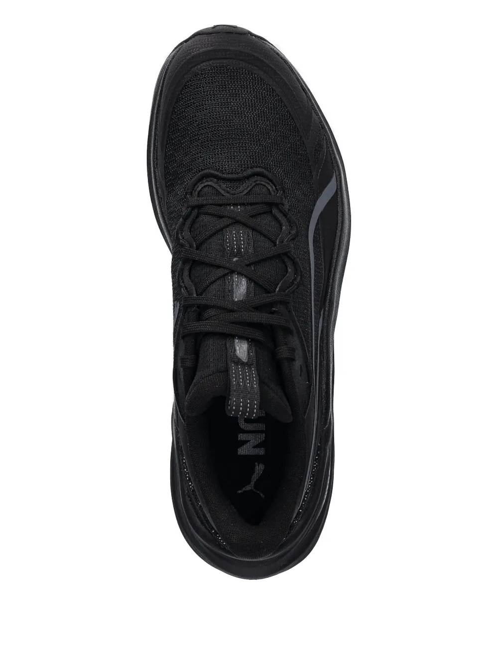 Puma Textured Low-top Sneakers In Black