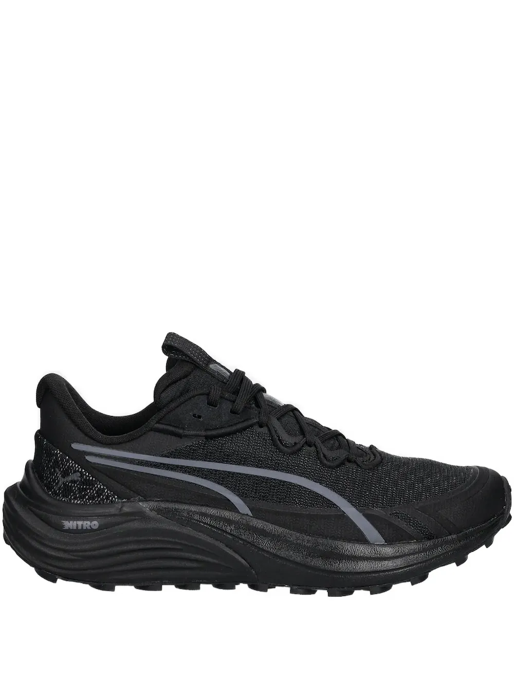 Puma Textured Low-top Sneakers In Black