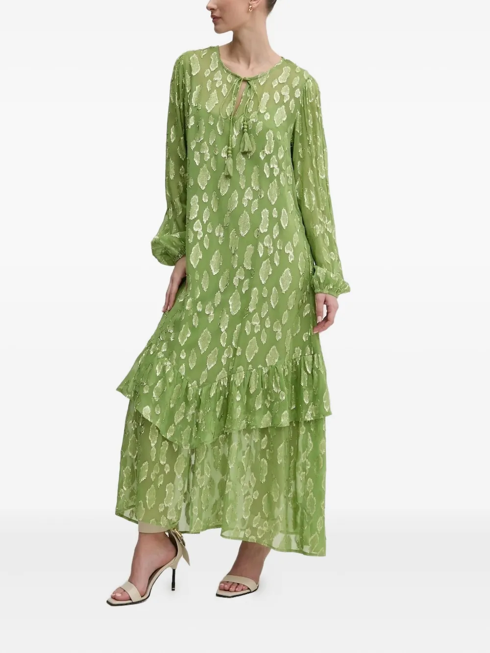NEVER FULLY DRESSED Harmony maxi-jurk Groen