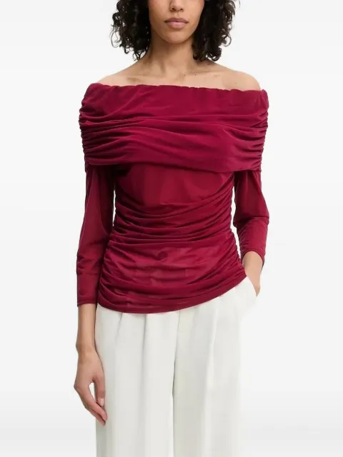 NEVER FULLY DRESSED draped off-shoulder top