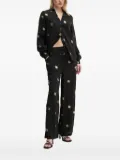 NEVER FULLY DRESSED gold-sun embroidered shirt - Black
