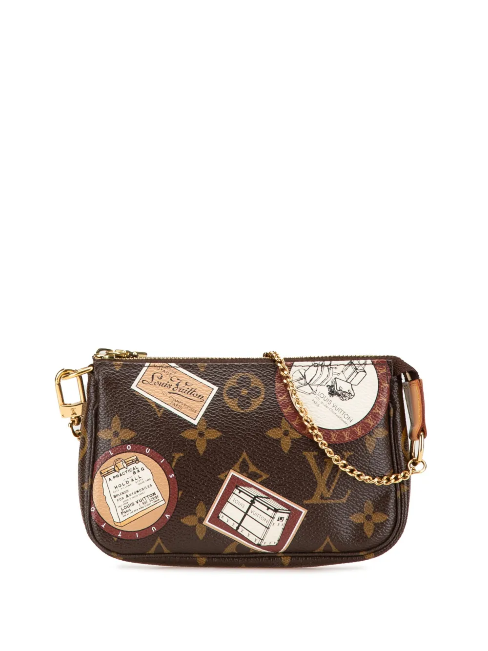 Louis Vuitton Pre-Owned 2009 Monogram Patch Mini Pochette Accessoires handbag | Brown | Image 1