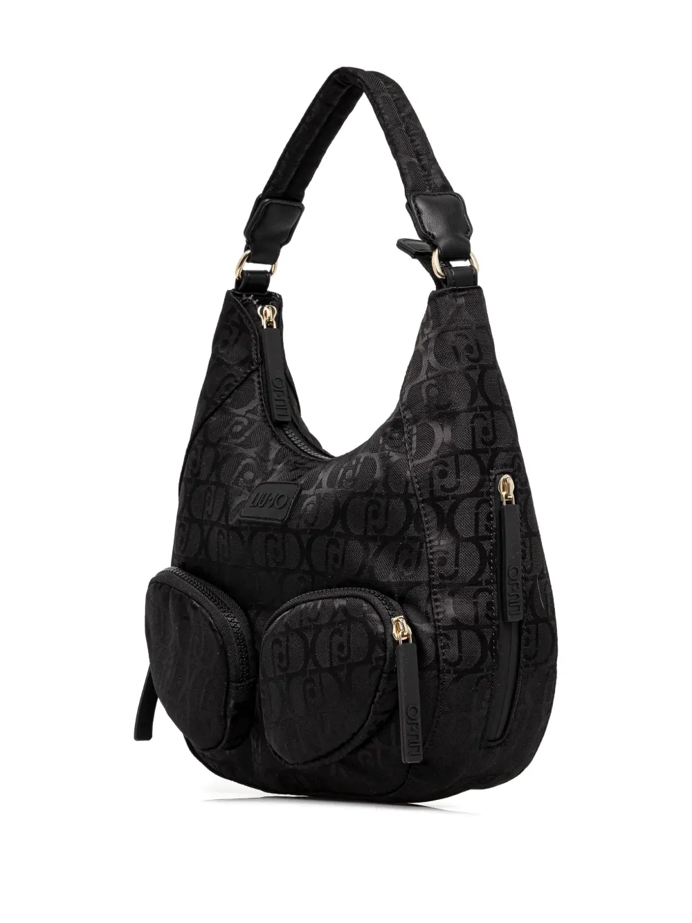 Liu •jo Monogram-pattern Tote Bag In Black