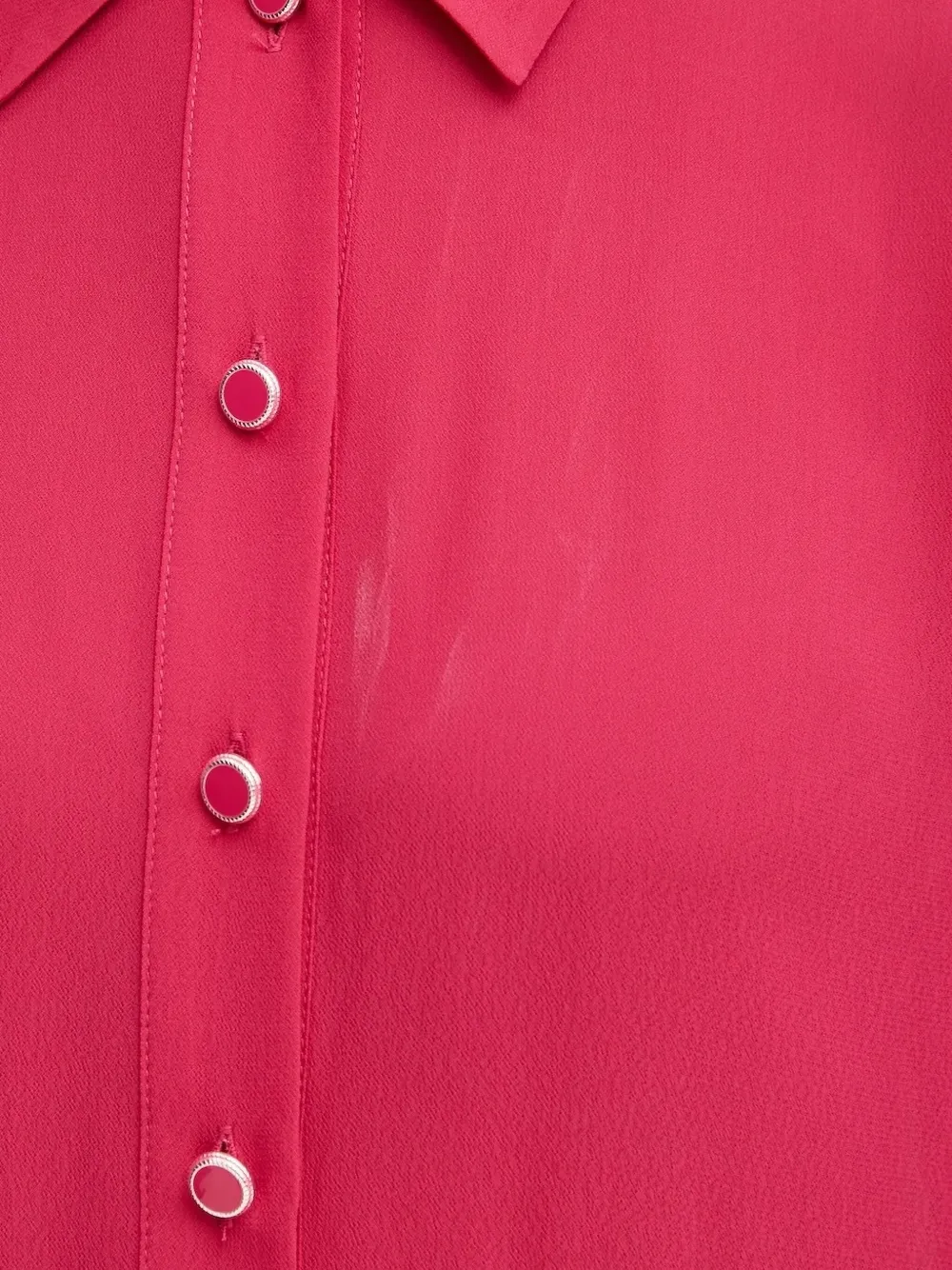 LIU JO pleated button-front shirt mini dress Roze