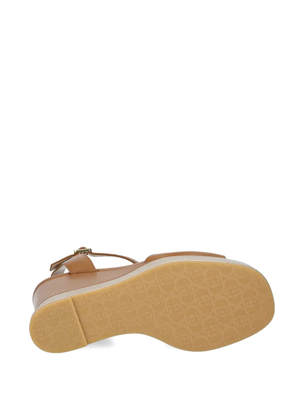 Liu •jo 100mm Wedge Platform Sandals In Brown