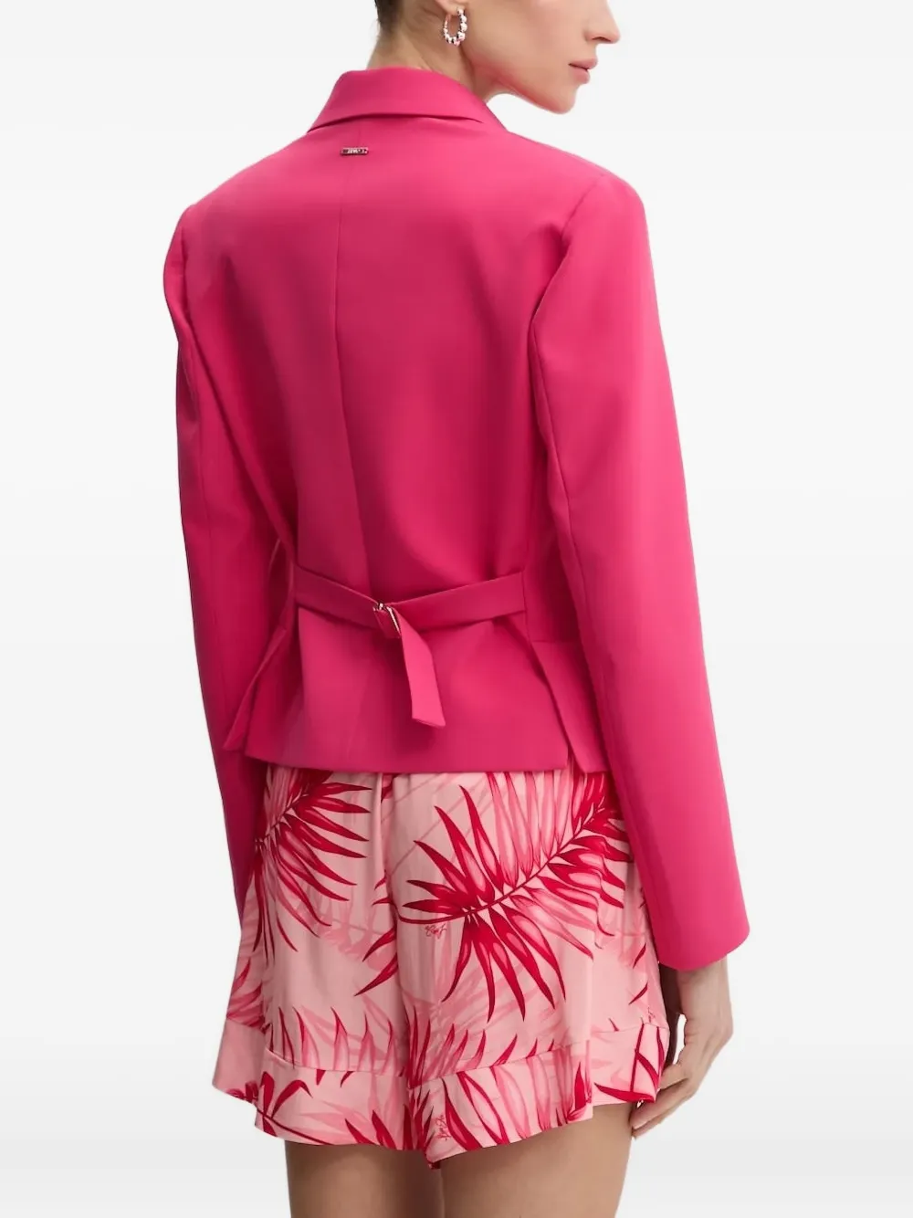 LIU JO double-breasted cropped blazer Roze