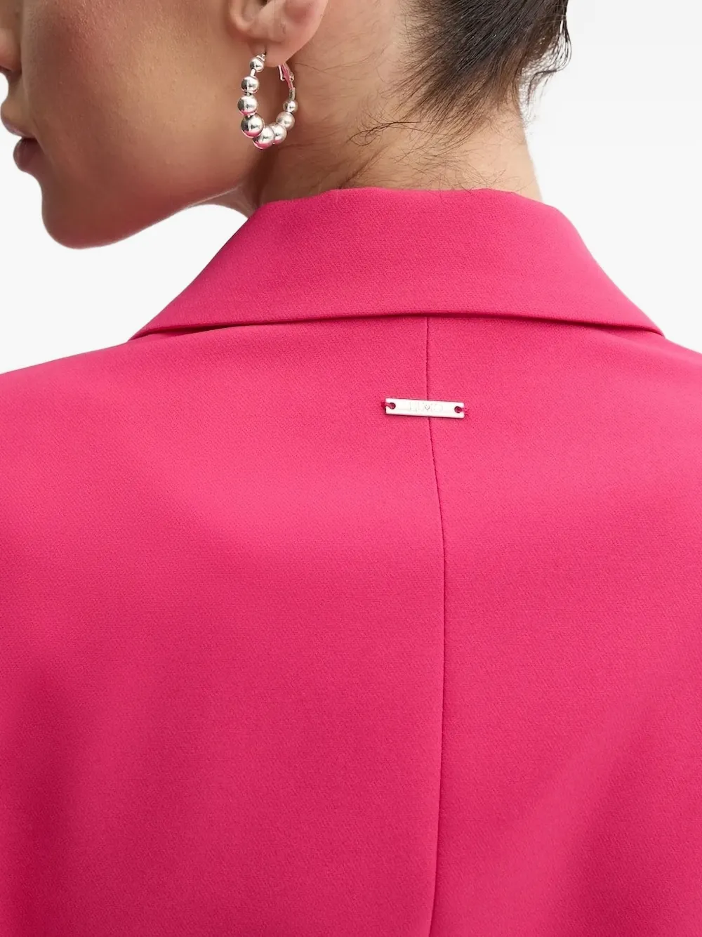 LIU JO double-breasted cropped blazer Roze