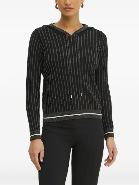 LIU JO ribbed-knit hooded sweater 