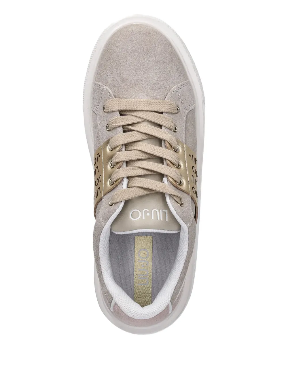 LIU JO suede platform sneakers Neutrals