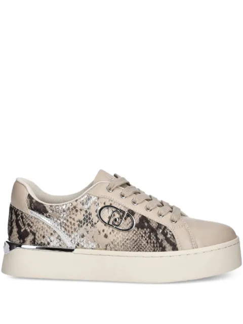 LIU JO snakeskin-print panelled sneakers