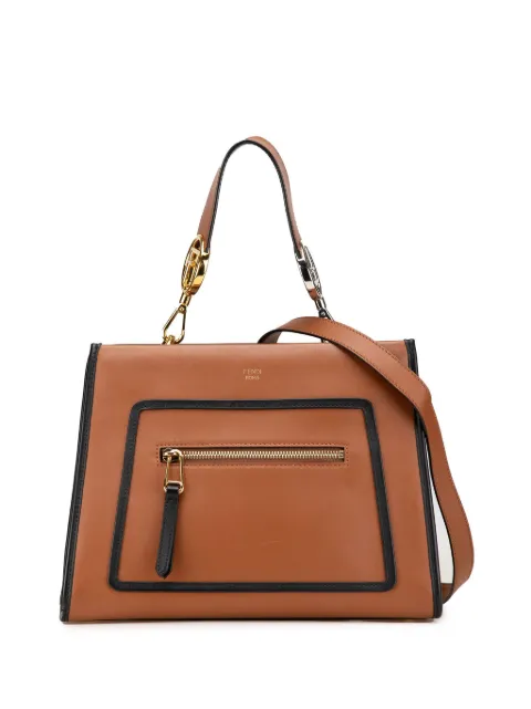 Fendi Pre-Owned bolsa satchel Small Leather Runaway 2000-2024
