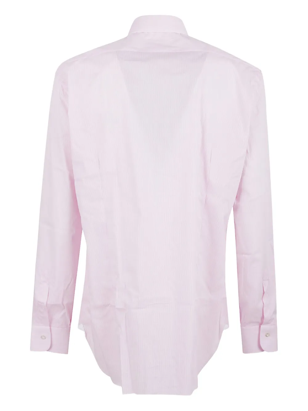 Barba striped-pattern cotton shirt - Roze