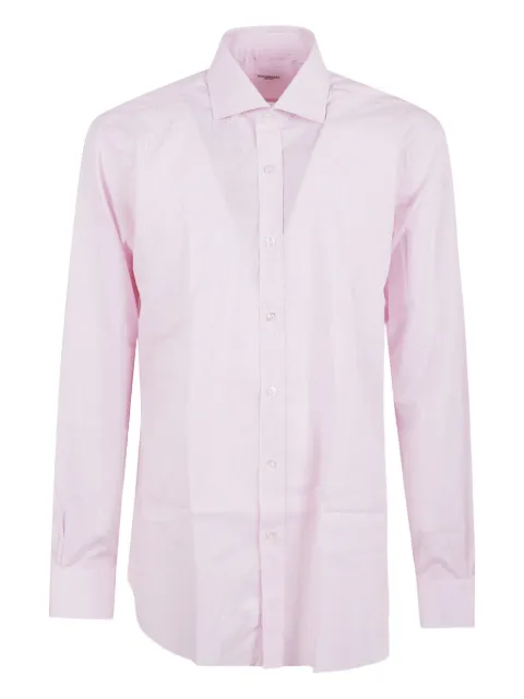 Barba striped-pattern cotton shirt