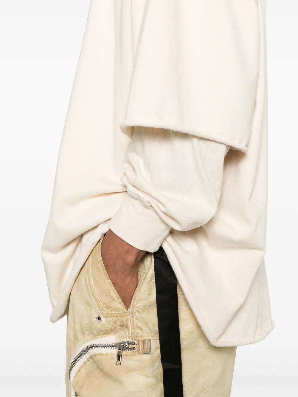 Rick Owens DRKSHDW Tommy Hustler T-shirt Beige