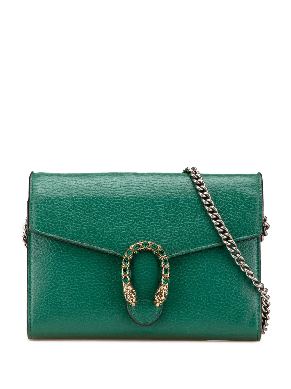 Gucci Pre-Owned Borsa a tracolla Dionysus mini in pelle 2016-2024 | verde | Image 1